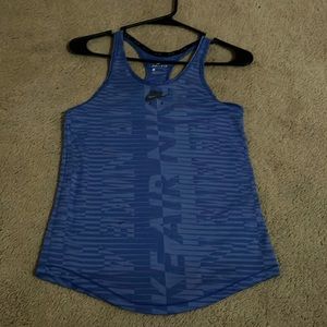Nike Dri-fit Women’s Running Air Logo Tank in Blue